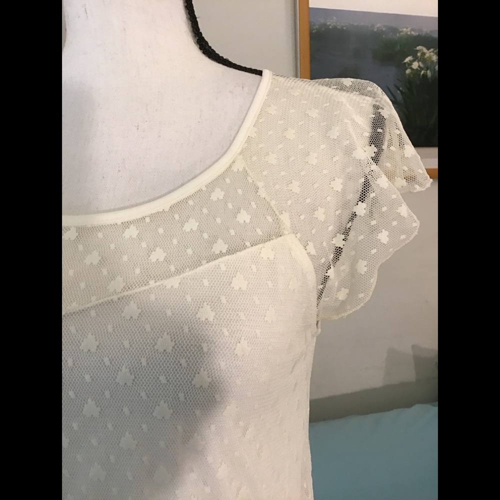 Poema beautiful cream dress with lining. S
